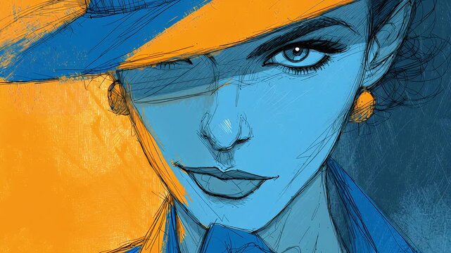 Female operative in a dark mafia setting, embodying the killer-for-hire theme.
