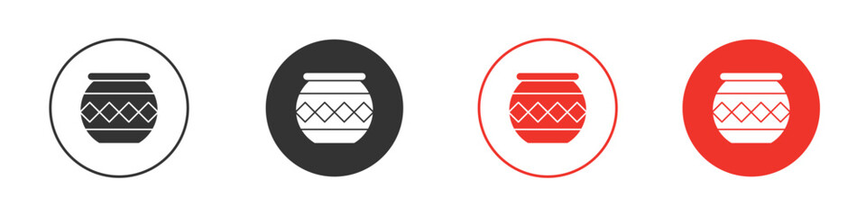 Indian pot icon symbol for your website design, logo, app, UI.