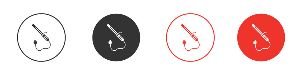 Hair curler icon symbol for your website design, logo, app, UI.