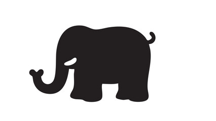 silhouette of elephant