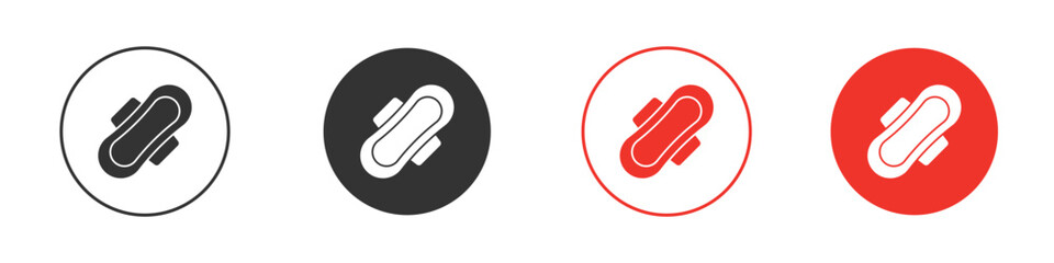 Feminine hygiene pad icon symbol for your website design, logo, app, UI.