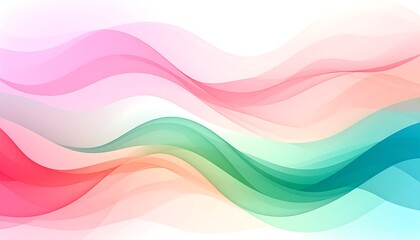 Obraz premium Abstract pastel waves