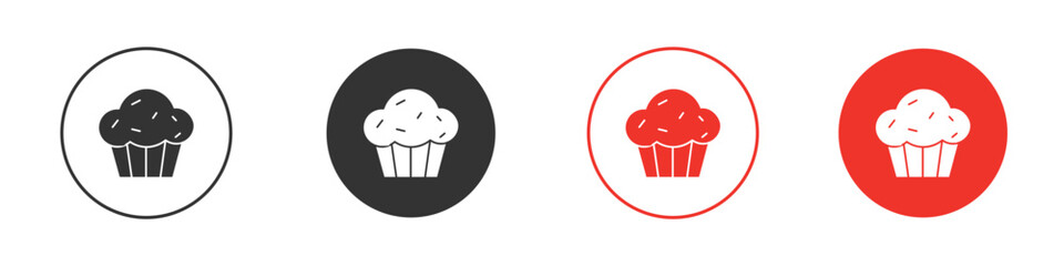 Cupcake icon symbol for your website design, logo, app, UI.