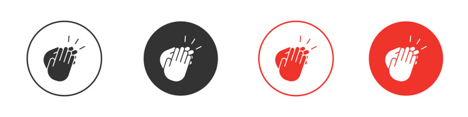 Clapping hands icon symbol for your website design, logo, app, UI.