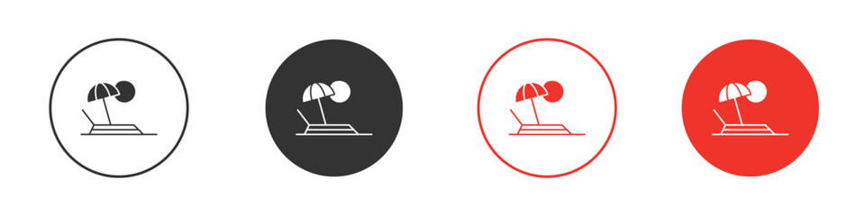 Beach chair icon symbol for your website design, logo, app, UI.