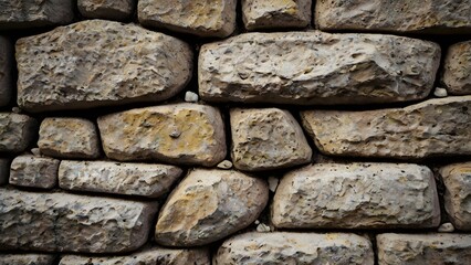 Weathered stone wall detail