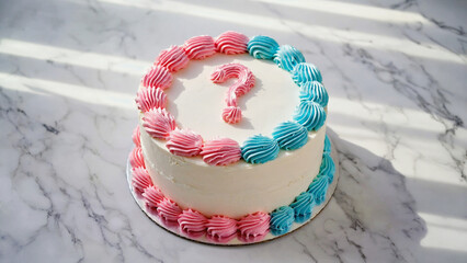 gender reveal cake 