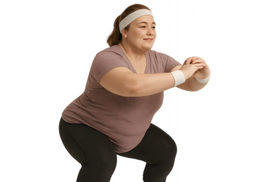 young woman exercising with dumbbell