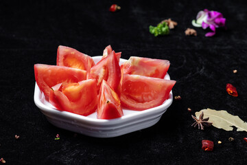 fresh watermelon slices