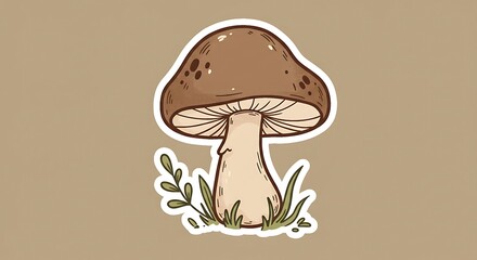Forest Fungi: A Hand-Drawn Delight