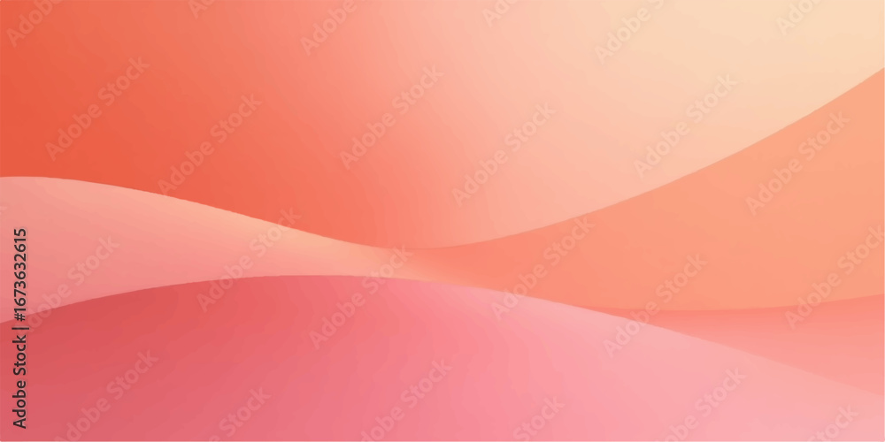 Aufkleber soft, flowing pink and red abstract wave design with a vibrant gradient light pattern