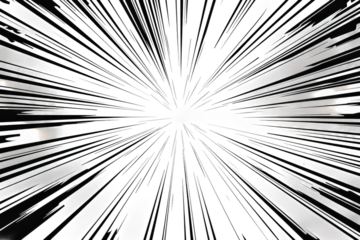 Japanese Manga Speed Lines Converging Focus