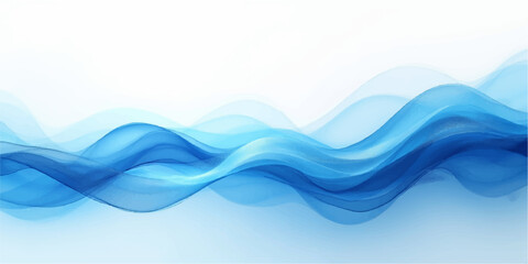 Abstract blue waves flow in a soft, elegant curve, a gentle backdrop of light and motion perfect for a modern design
