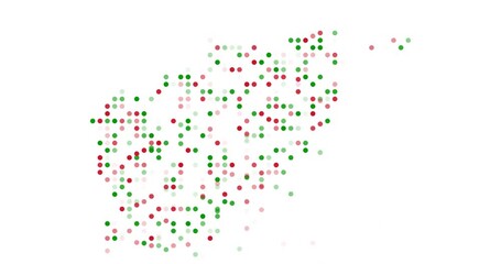 Afghanistan Map Silhouette Built With Circles