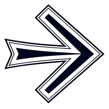 a direction arrow icon