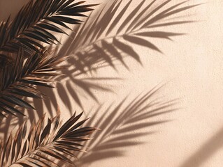 Obraz premium Aesthetic Tropical Foliage Sunlit Scene