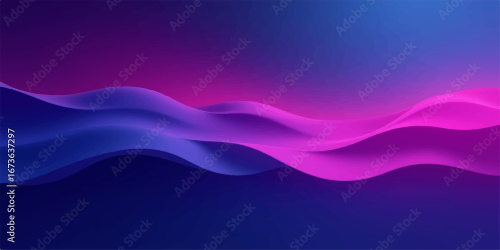 Poster abstract blue wave design with flowing curves and light lines creates an artistic and textured wallp