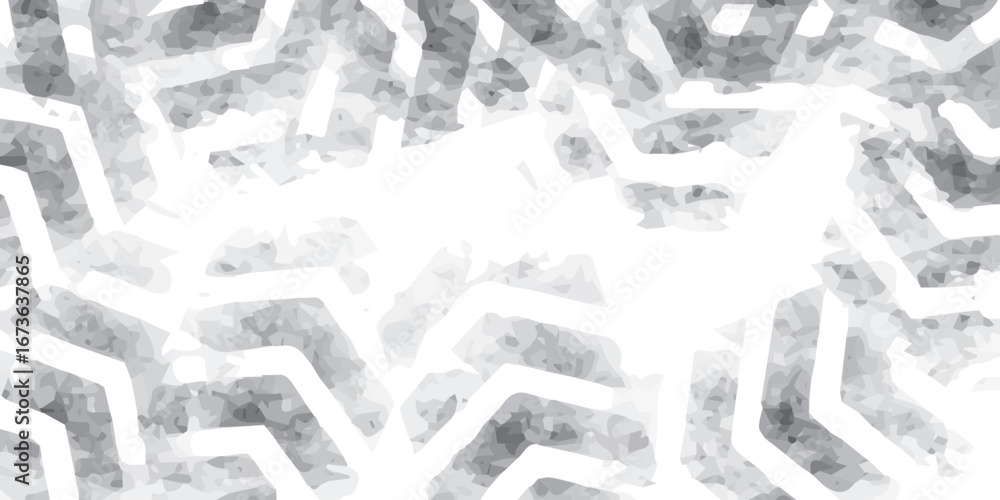 Aufkleber geometric zigzag pattern with distressed texture isolated on white background