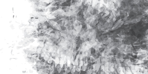 Dense and chaotic abstract brushwork in black and white, conveying a sense of intense energy and texture