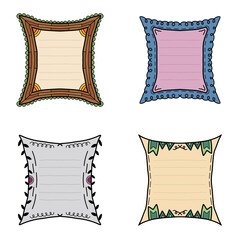 Doodle Hand Drawn Vector Frame Bundle