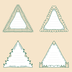 Doodle Hand Drawn Vector Frame Bundle