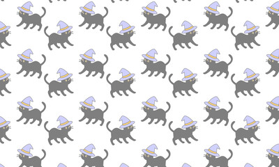 ハロウィン・ねこ・黒猫・猫・魔女帽子・帽子・ハロウィーン・背景・壁紙