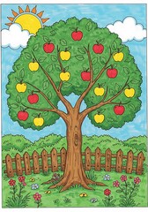 Sunlit Orchard's Bounty