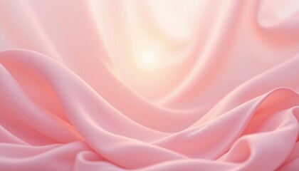 Fototapeta premium powdery rose fade theme with pastel pink with champagne tint, seamless glowing fade, delicate glowing veil, centered radiant rose light, soothing and tender