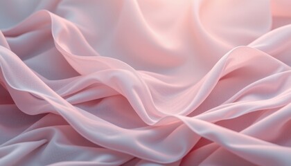 Obraz premium powdery rose fade theme with rosy powder with subtle gray, flowing gentle blend, delicate glowing veil, seamless flowing backdrop, peaceful and glowing