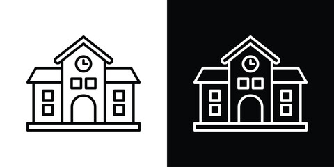 school icon Illustration. Vector Graphic. EPS 10