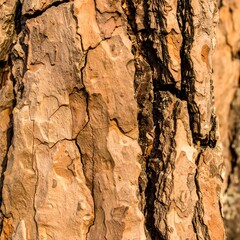 Close-up of pine tree bark texture