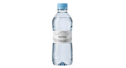 Fototapeta premium Plastic bottle of fresh water isolated on white background in studio