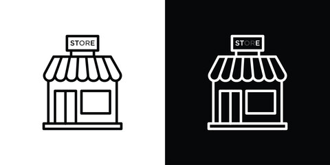 Store icon Illustration. Vector Graphic. EPS 10