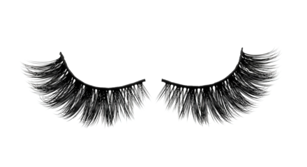 Dramatic false eyelashes showcase beauty and enhance the eyes, a beauty accessory item for makeup.