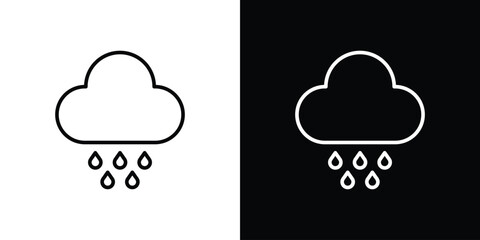 Rain icon Illustration. Vector Graphic. EPS 10