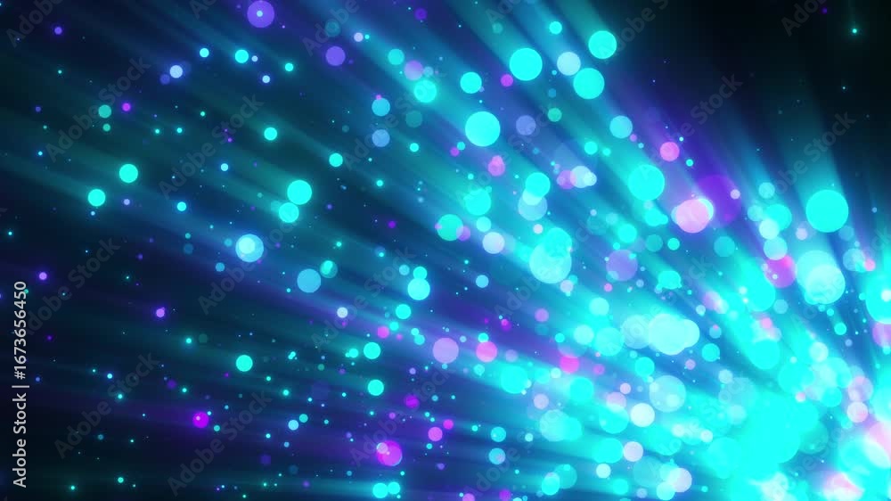 Aufkleber abstract glowing particles with shine. computer generated 3d render