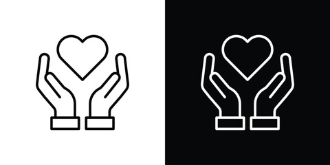 Life insurance icon Illustration. Vector Graphic. EPS 10