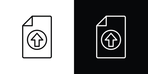 File upload icon Illustration. Vector Graphic. EPS 10