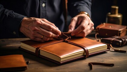 Craftsman Binding Brown Leather Journal