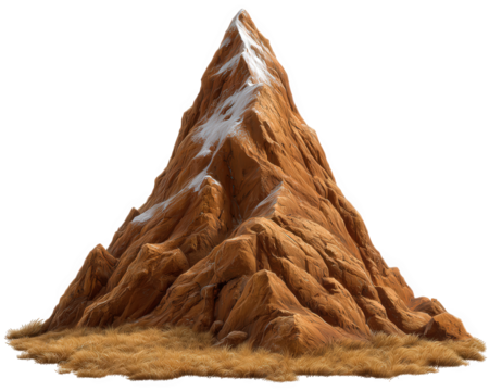 Rocky mountain snow peak brown rock dry grass natural landscape outdoor scene rugged terrain wilderness adventure tranquil