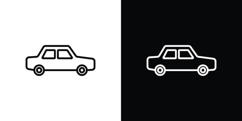 Car icon Illustration. Vector Graphic. EPS 10