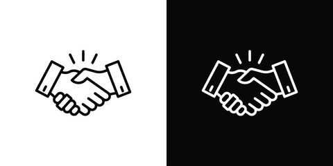 Business deal icon Illustration. Vector Graphic. EPS 10