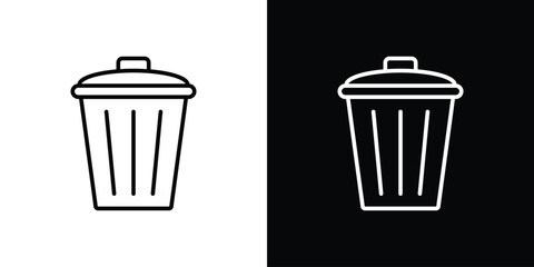 Bin icon Illustration. Vector Graphic. EPS 10