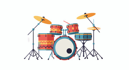 International Music Day celebration with dynamic drum beats symbolizing rhythm energy and global unity