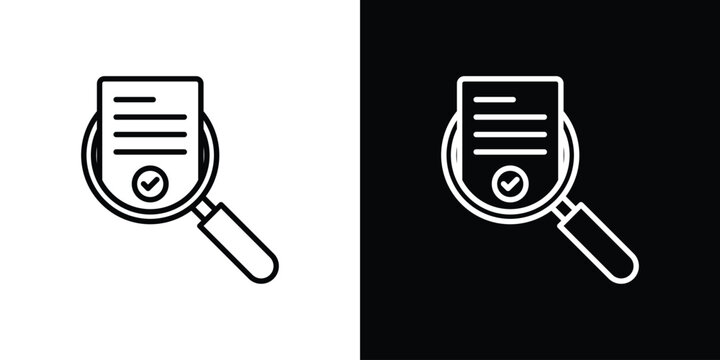 Audit icon Illustration. Vector Graphic. EPS 10