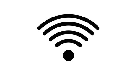 Wireless Network Signal Icon Design.