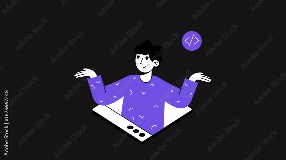 Poster shuffling apps 2d motion graphics animation alpha channel