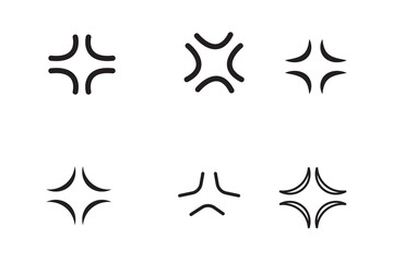 Anger Sign. Frustration Icon. Rage. Vector.
