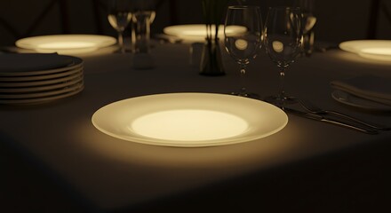 Obraz premium Illuminated Table Setting