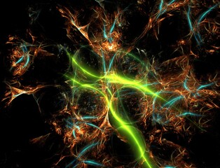 Imaginatory fractal abstract background Image